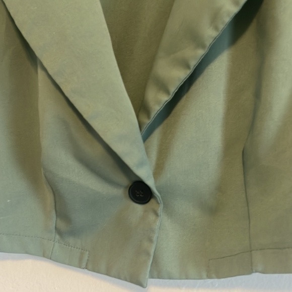 Seafoam Green 2 Piece Short Sleeve Cropped High Rise Jogger Set - Picture 12 of 14